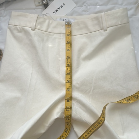 Frame Le High Flare Stretch Cotton Trouser Pants, Size 10 - Picture 11 of 13